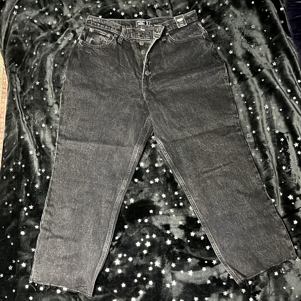 Abercrombie & Fitch Jeans 29/8 Super High Rise Curve Love Straight ButtonFly